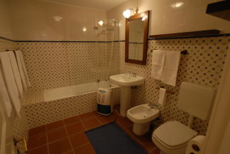 Badezimmer im allem Komfort, Luxus Appartement Urlaub in Portugal Quinta