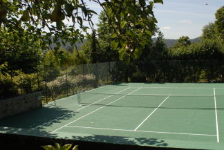 Top moderner Tennisplatz
